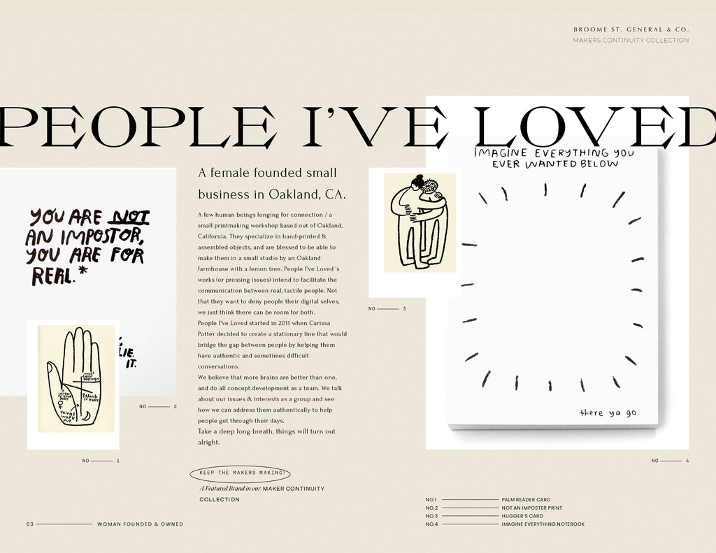 PROUD STOCKIST ALERT: People I've Loved