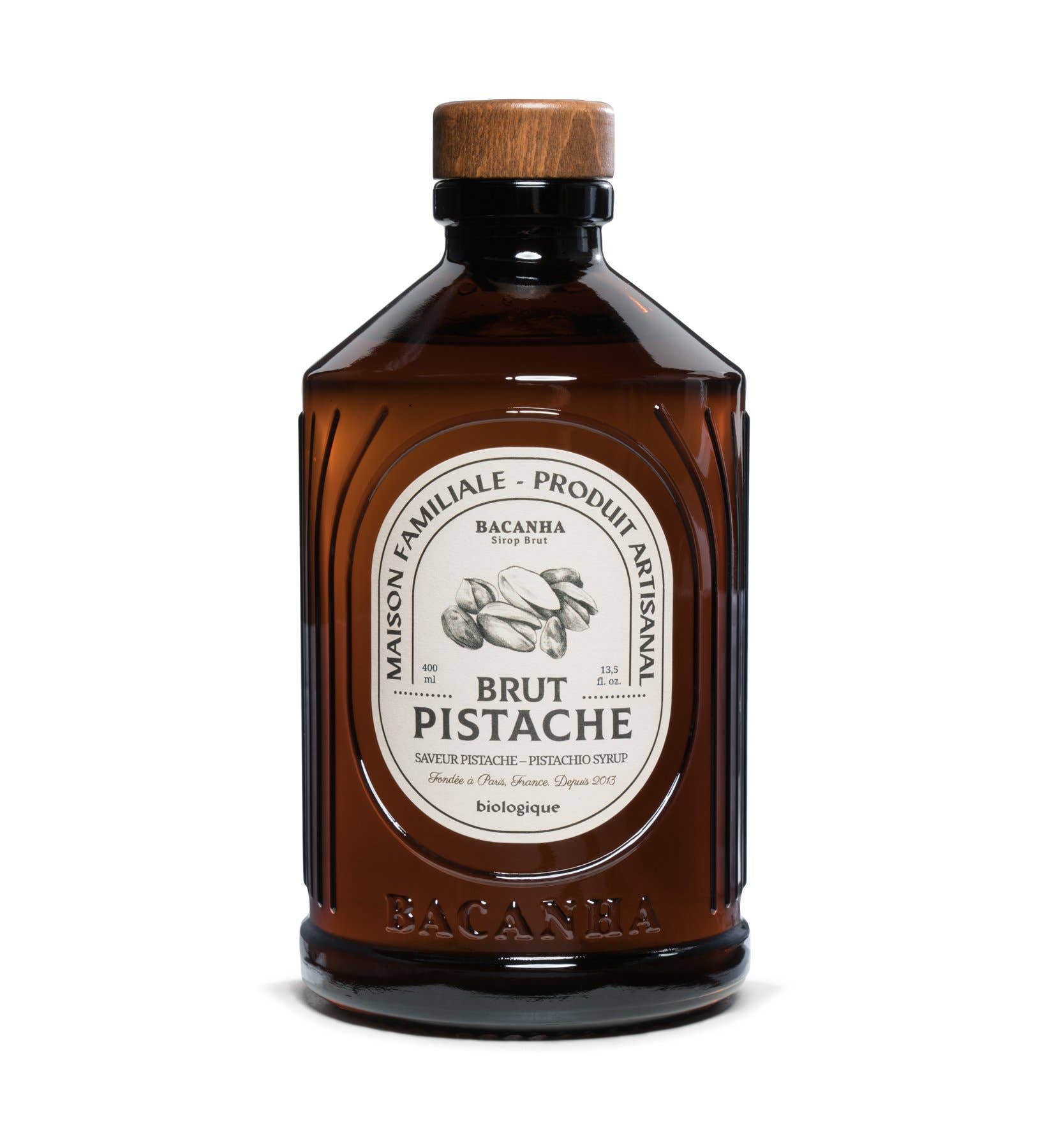 tobacco flavored syrup Bacanha Organic Raw Pistachio Syrup